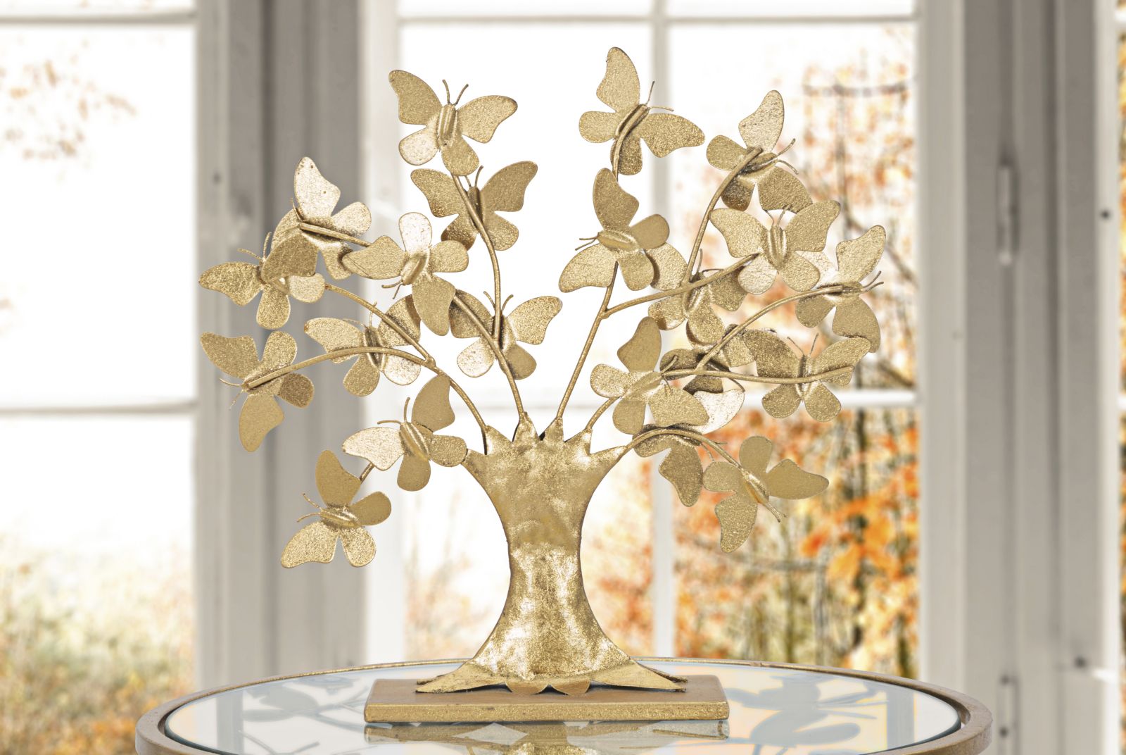 Decoração Metálica Árvore GLAM – Dourada