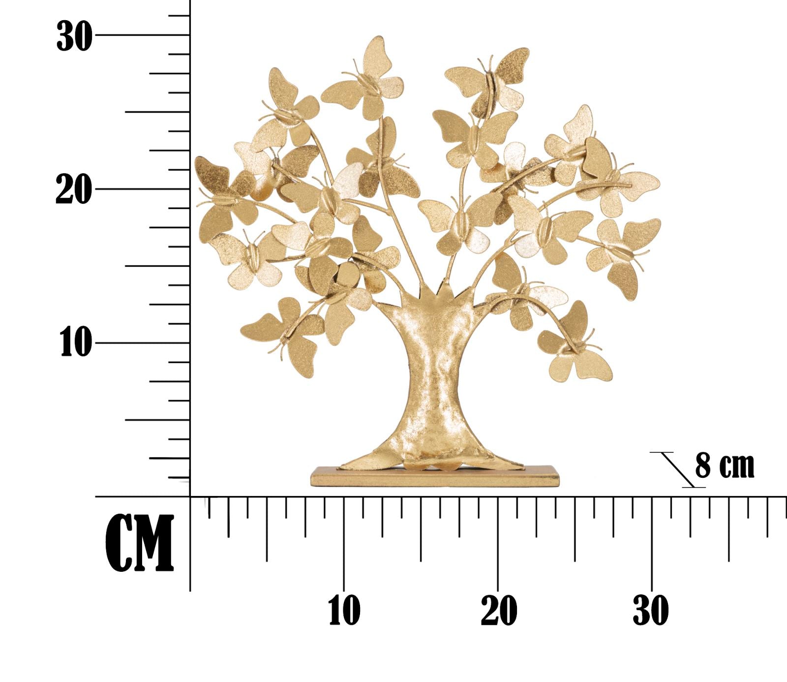 Decoração Metálica Árvore GLAM – Dourada