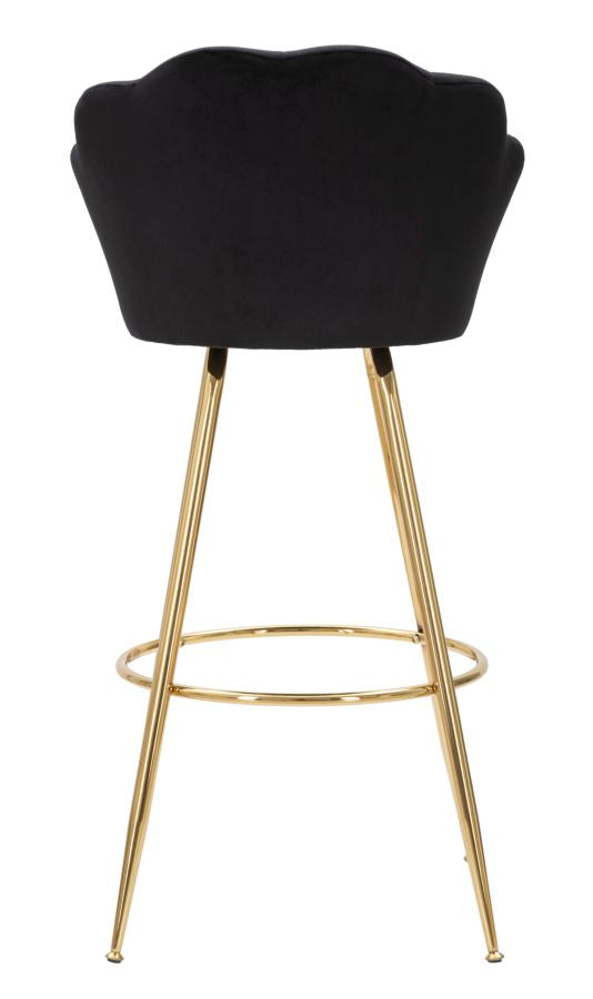 Banco de Bar GLAM – Preto e Dourado