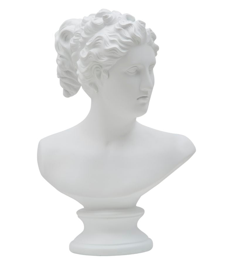 Escultura Cabeça de Mulher GLAM – Branco