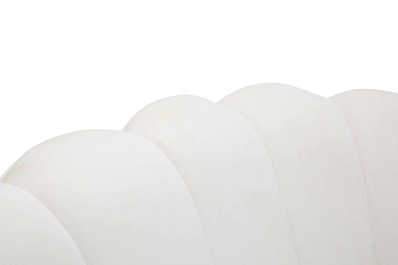 Sofá GLAM – Branco e Dourado – 2 lugares