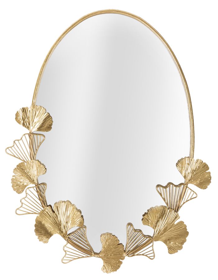Espelho de Parede em Metal GLAM – Dourado