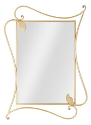 Espelho de Parede em Metal GLAM – Dourado