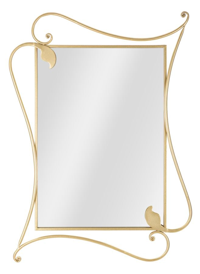 Espelho de Parede em Metal GLAM – Dourado