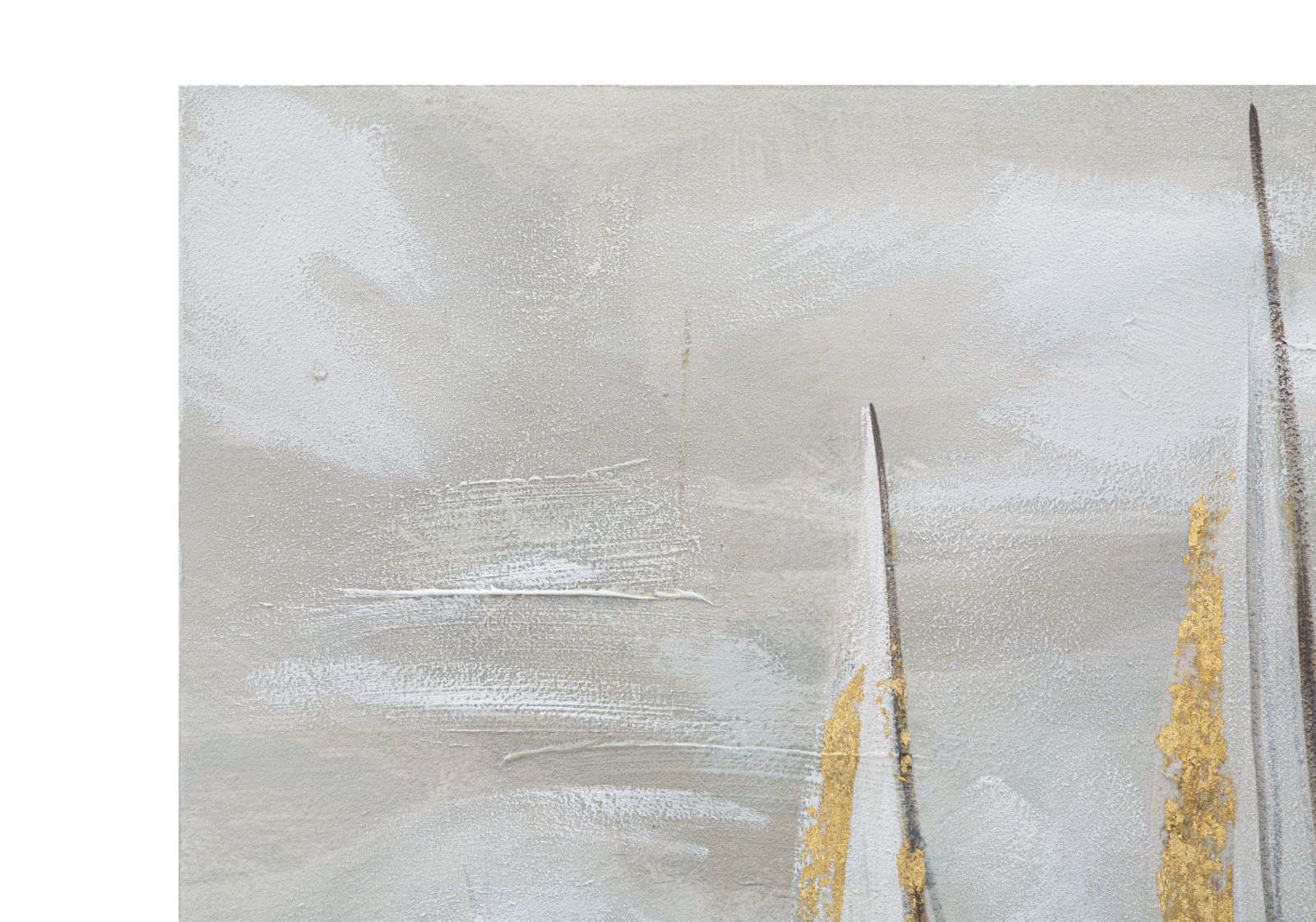 Pintura em Tela com Moldura – Multicolor – Madeira