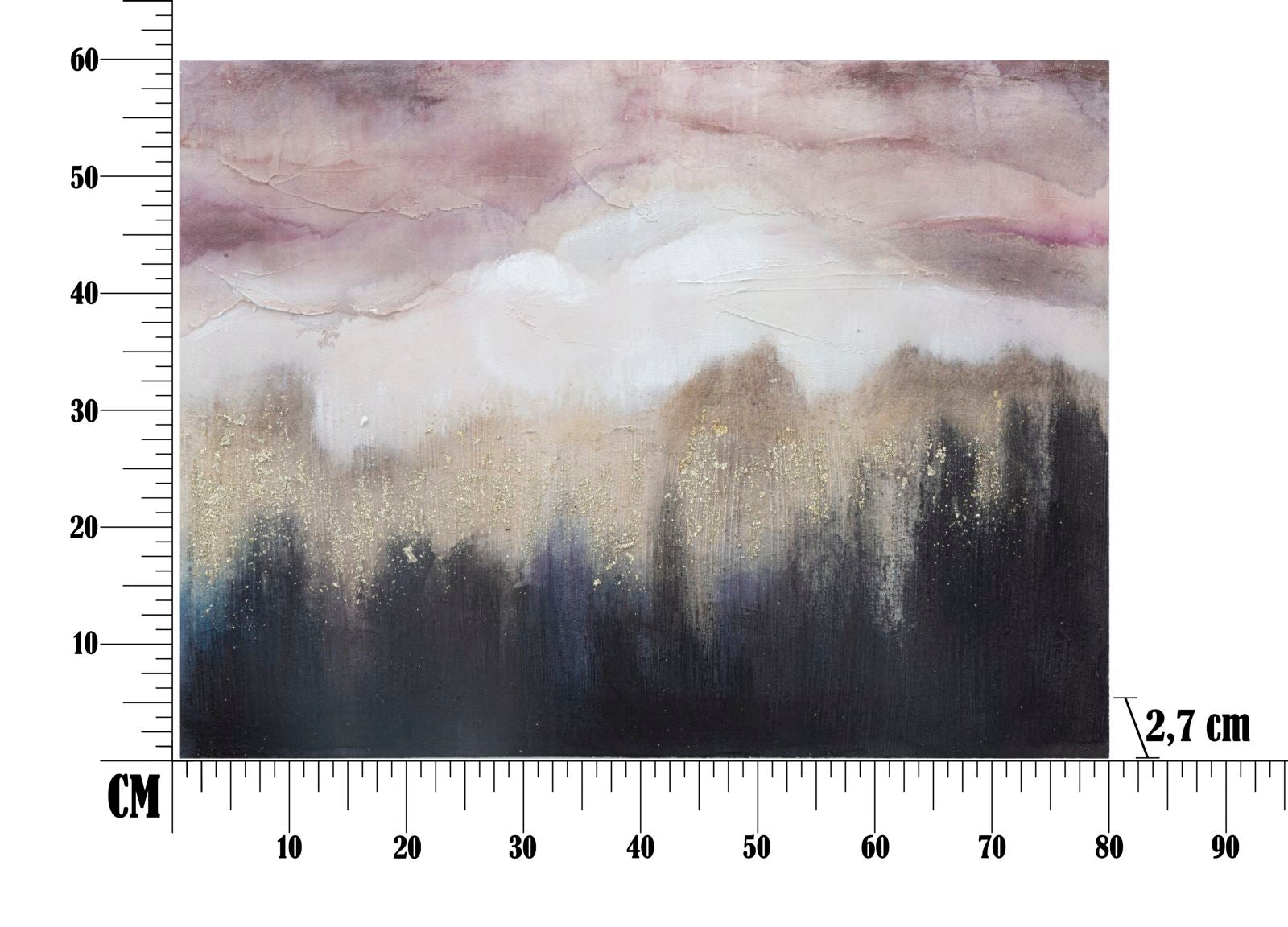 Pintura em Tela – Multicolor – Madeira