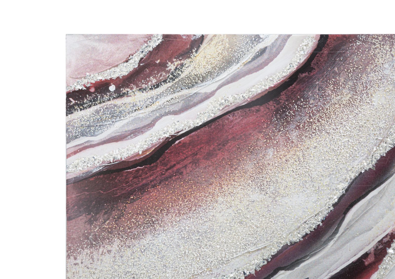 Pintura em Tela com Moldura – Multicolor – madeira