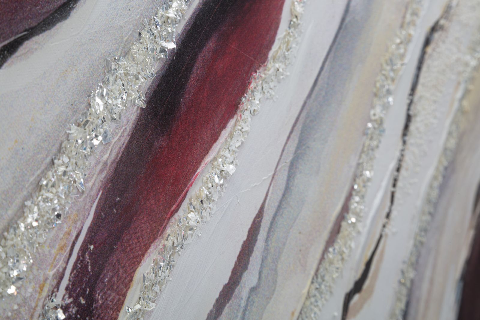 Pintura em Tela com Moldura – Multicolor – madeira