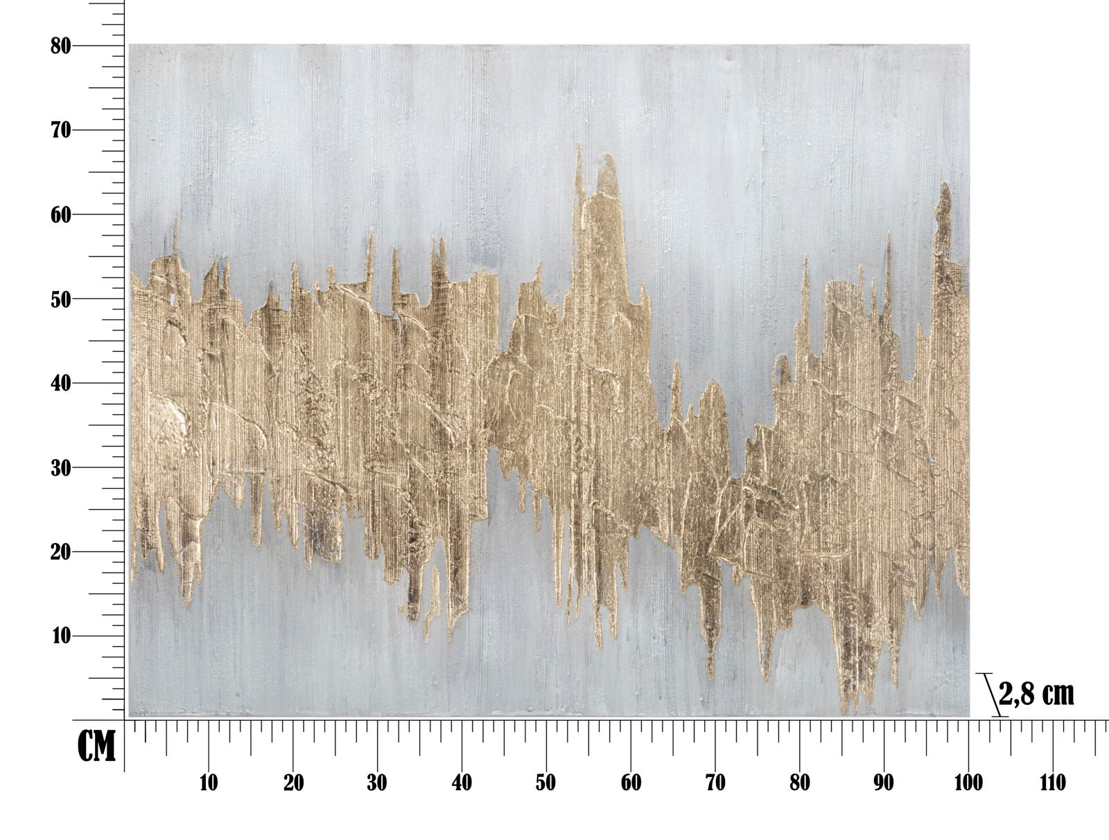 Quadro em Tela – Multicolor – Madeira