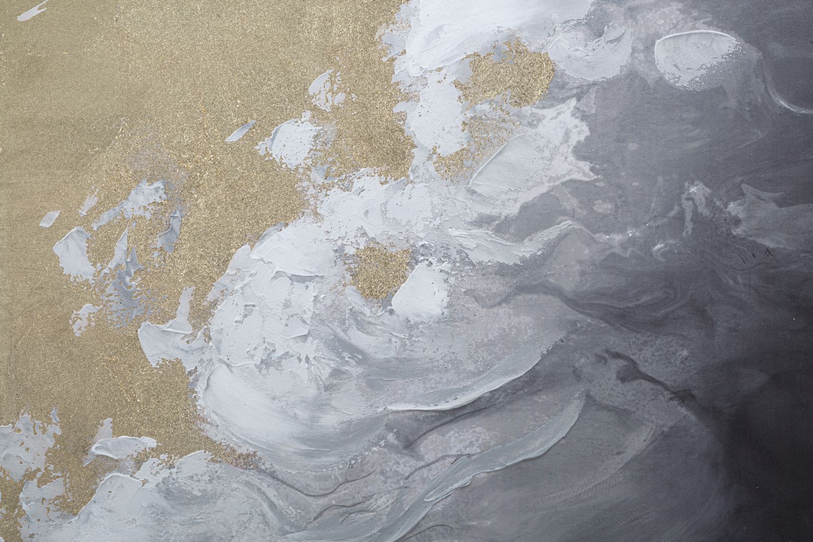 Pintura em Tela com Moldura de Madeira – Multicolor – Madeira