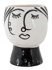 Vaso GLAM – Branco e Preto