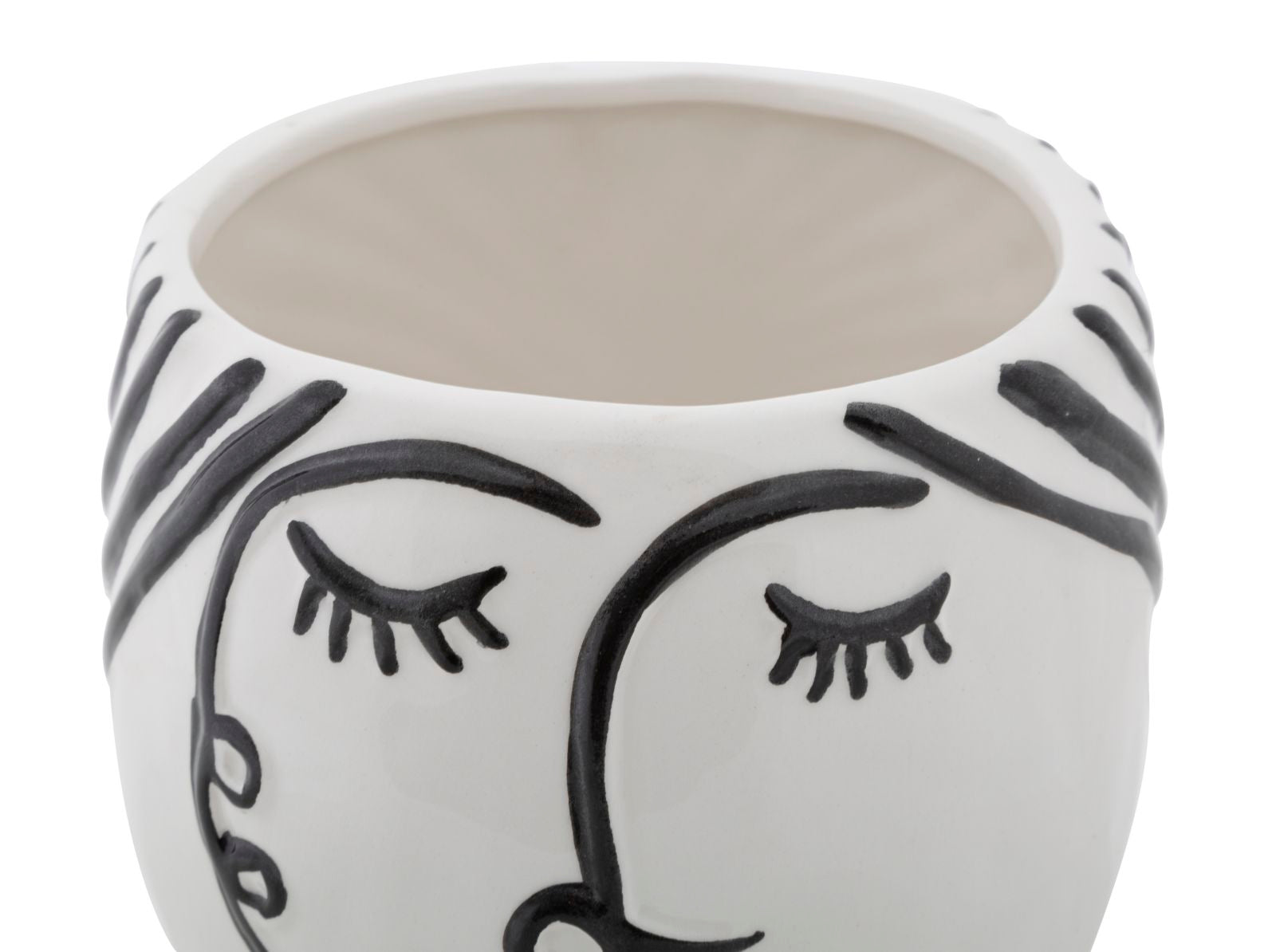 Vaso GLAM – Branco e Preto