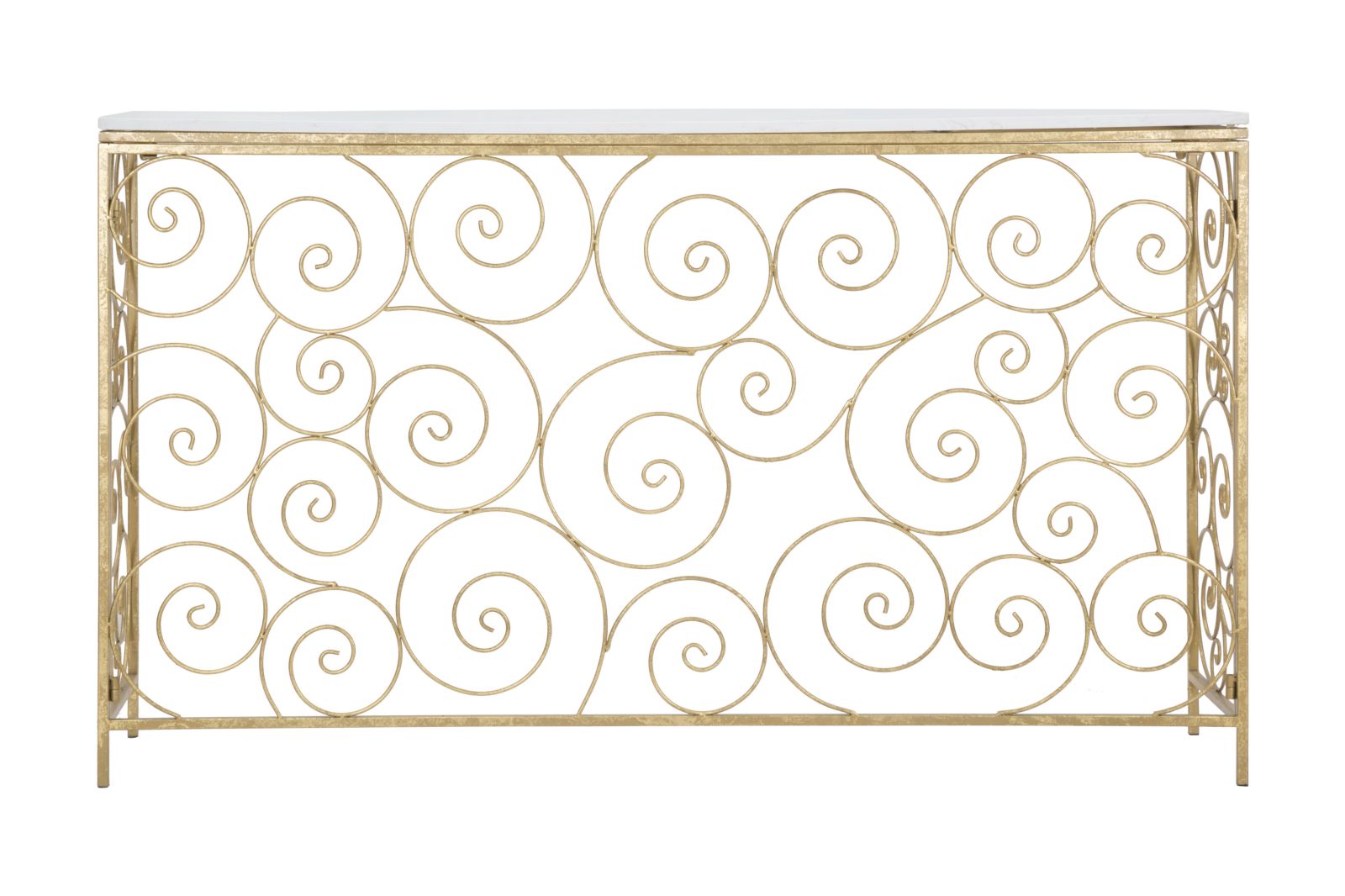 **** Consola Retangular GLAM – Dourado e Branco

**
