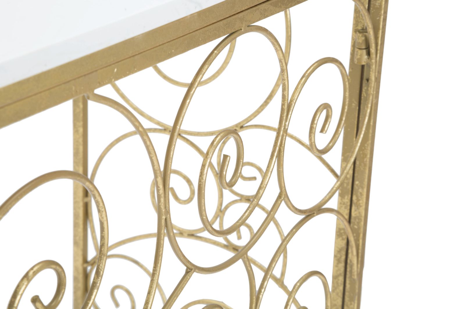**** Consola Retangular GLAM – Dourado e Branco

**