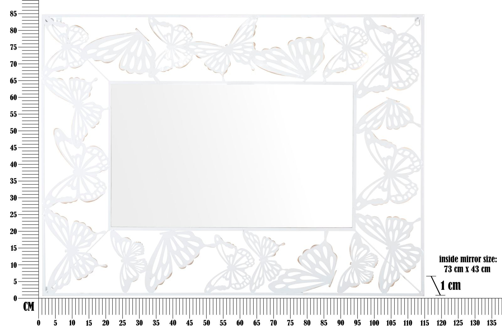 Espelho de Parede Retangular GLAM – Branco