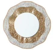 Espelho de Parede GLAM – Dourado e Creme