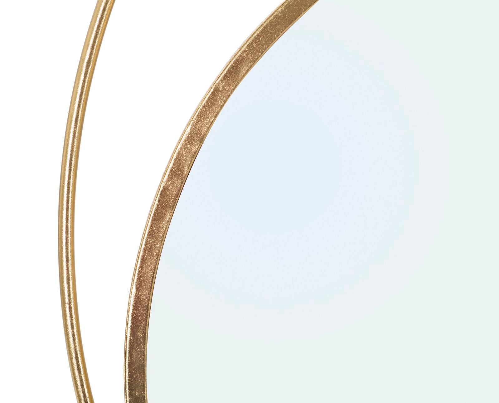 Espelho de Parede Redondo GLAM – Dourado