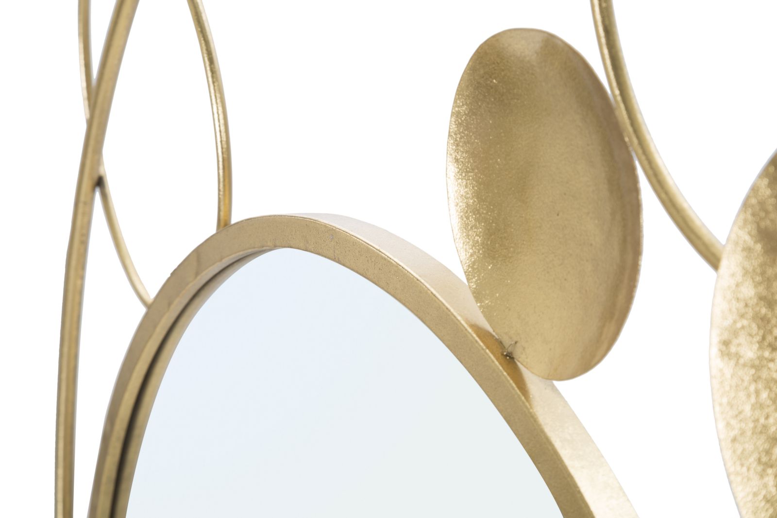 Espelho de Parede Redondo GLAM – Dourado