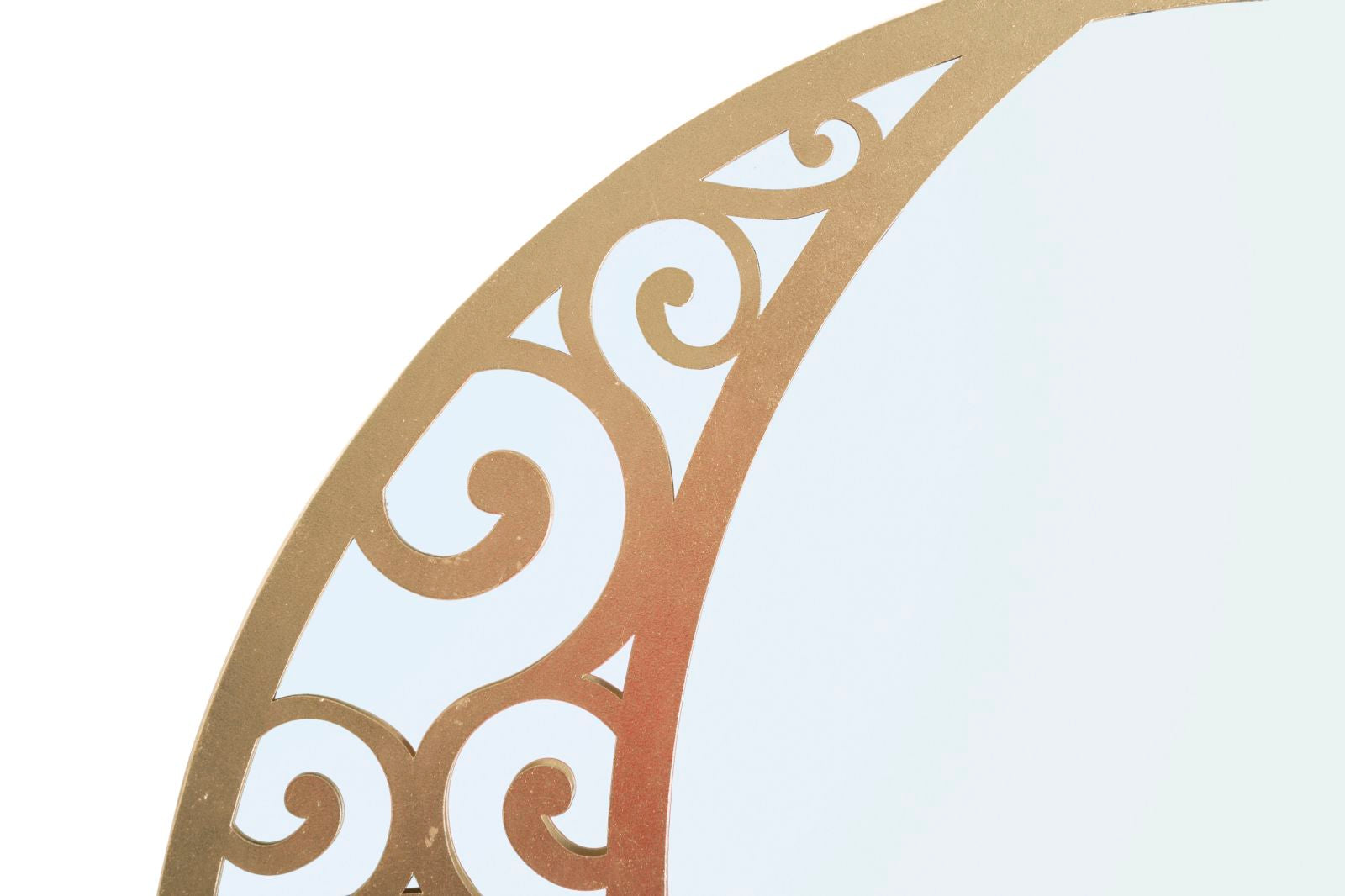 Espelho de Parede Redondo GLAM – Dourado