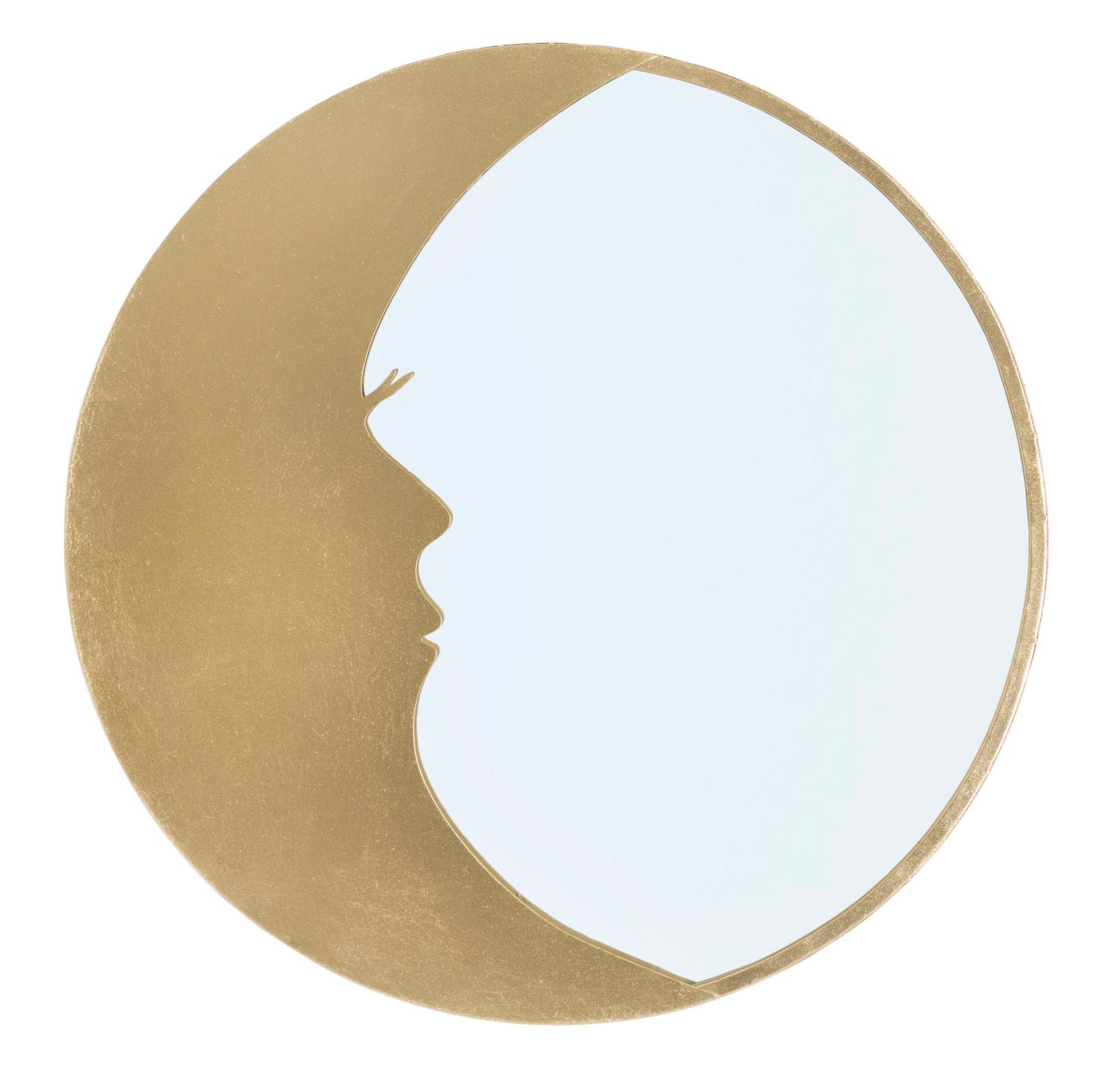 Espelho de Parede Redondo GLAM – Dourado