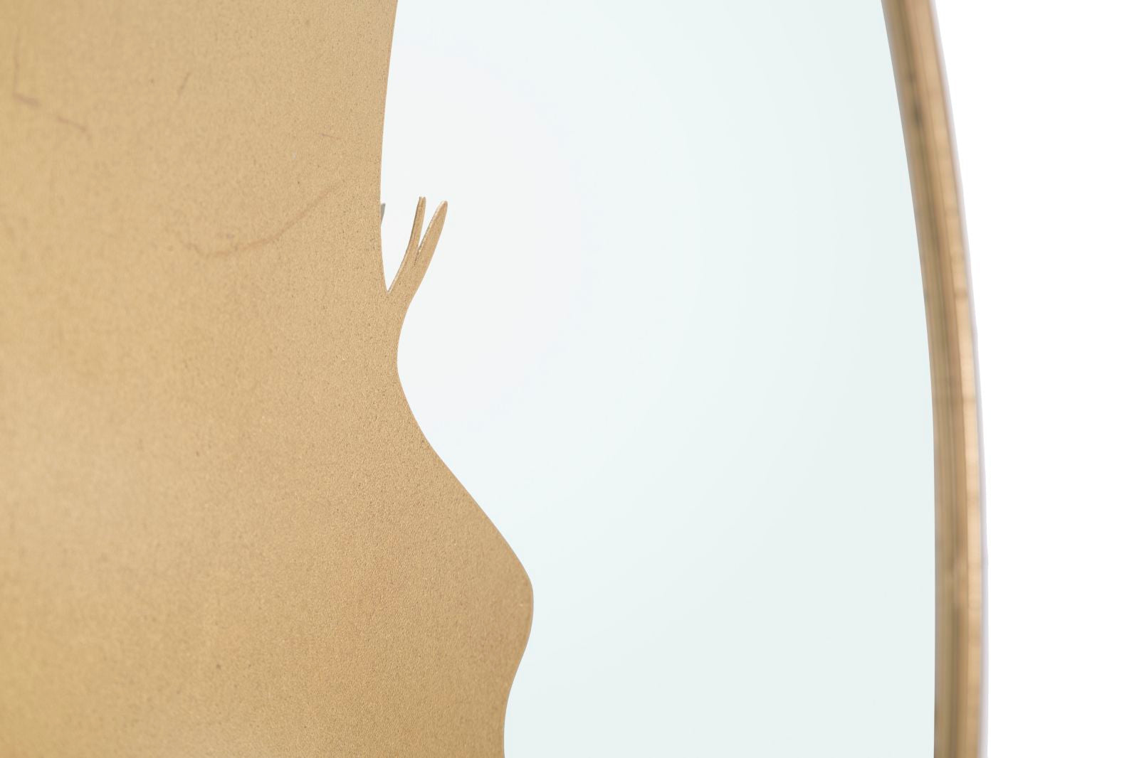Espelho de Parede Redondo GLAM – Dourado