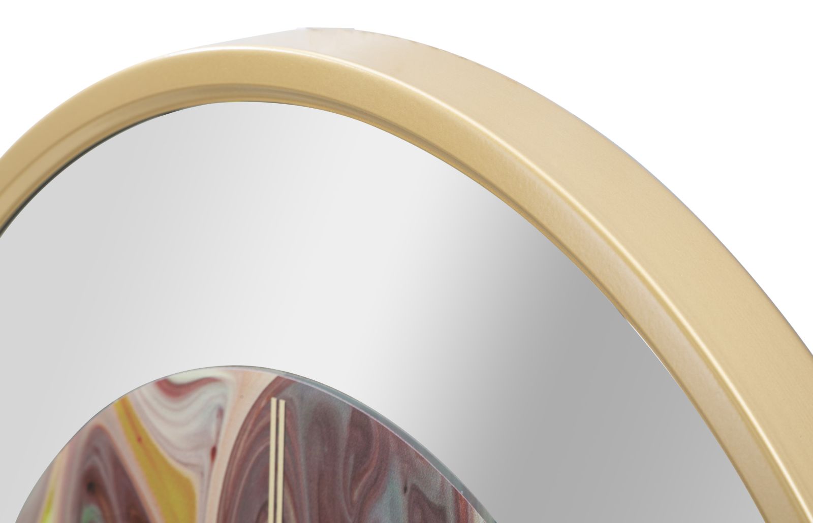 Relógio de Parede Redondo – Multicolor – Ferro, MDF e Vidro