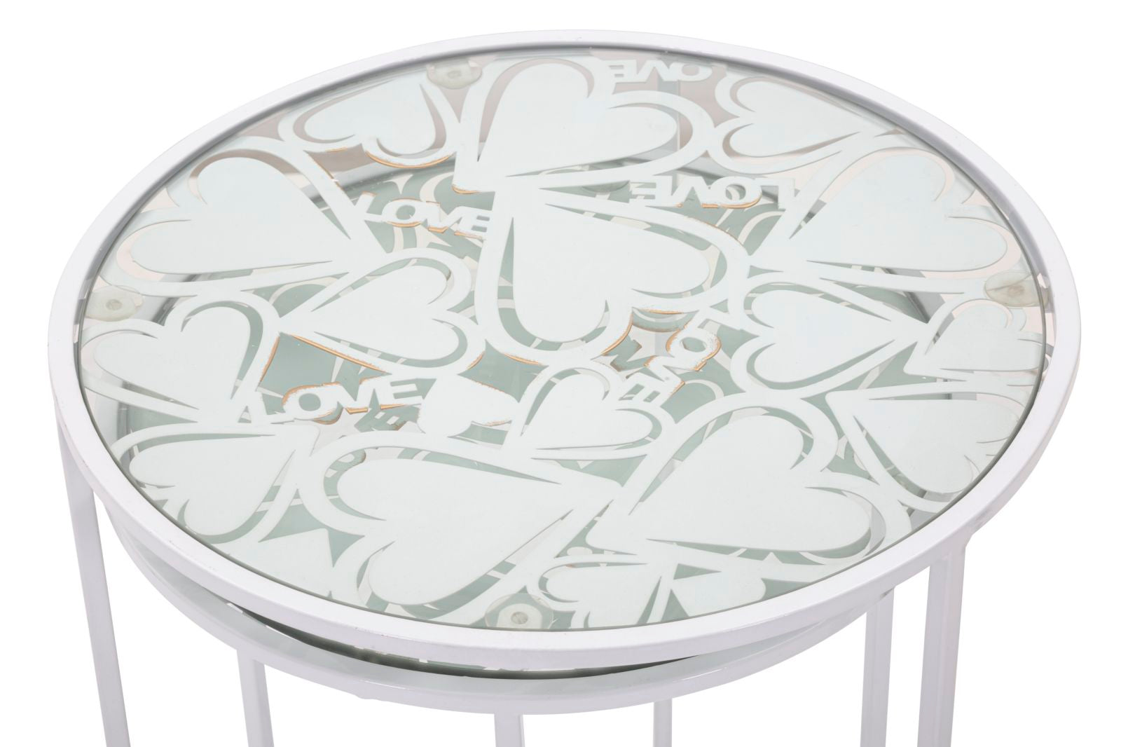 Mesas Redondas Pequenas GLAM – Branco