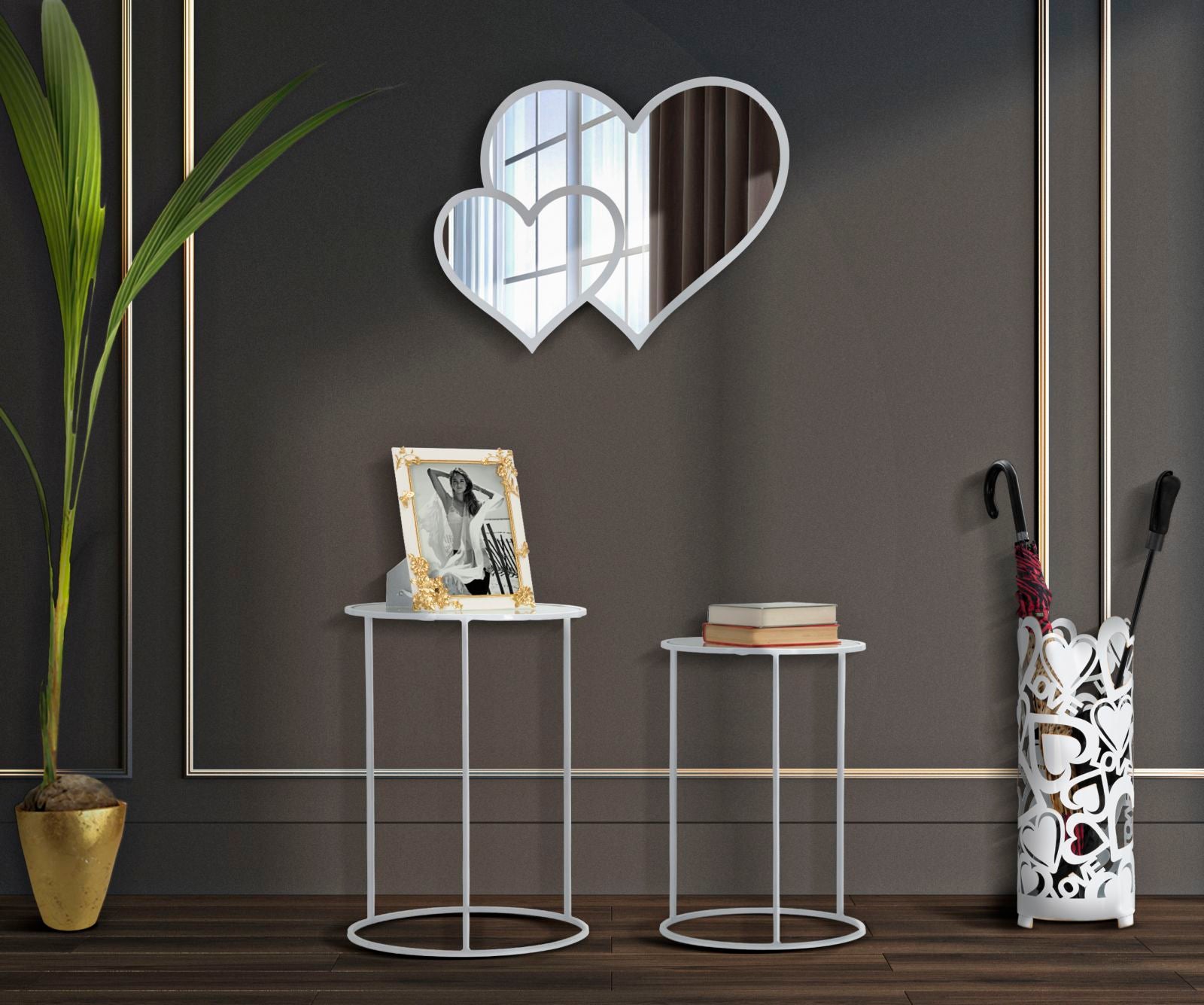 Mesas Redondas Pequenas GLAM – Branco