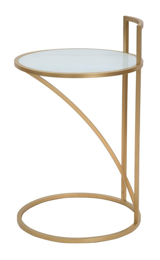 Mesa Redonda Pequena GLAM – Dourado e Multicolor