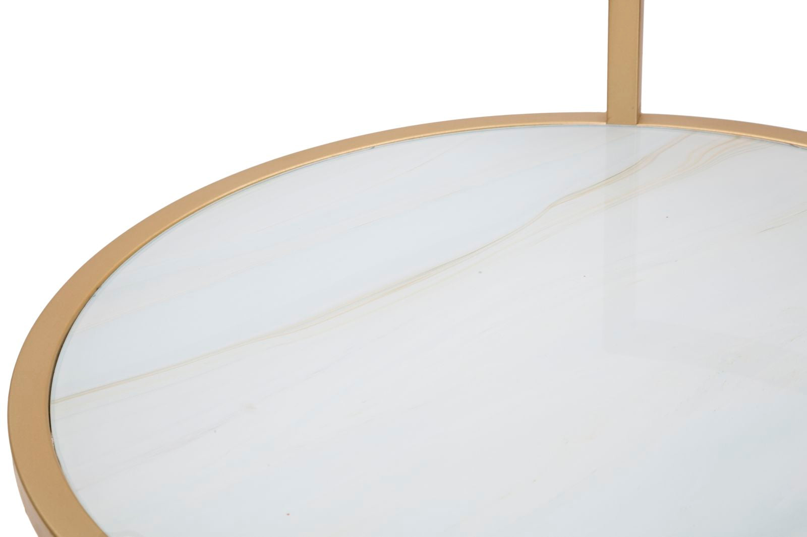 Mesa Redonda Pequena GLAM – Dourado e Multicolor