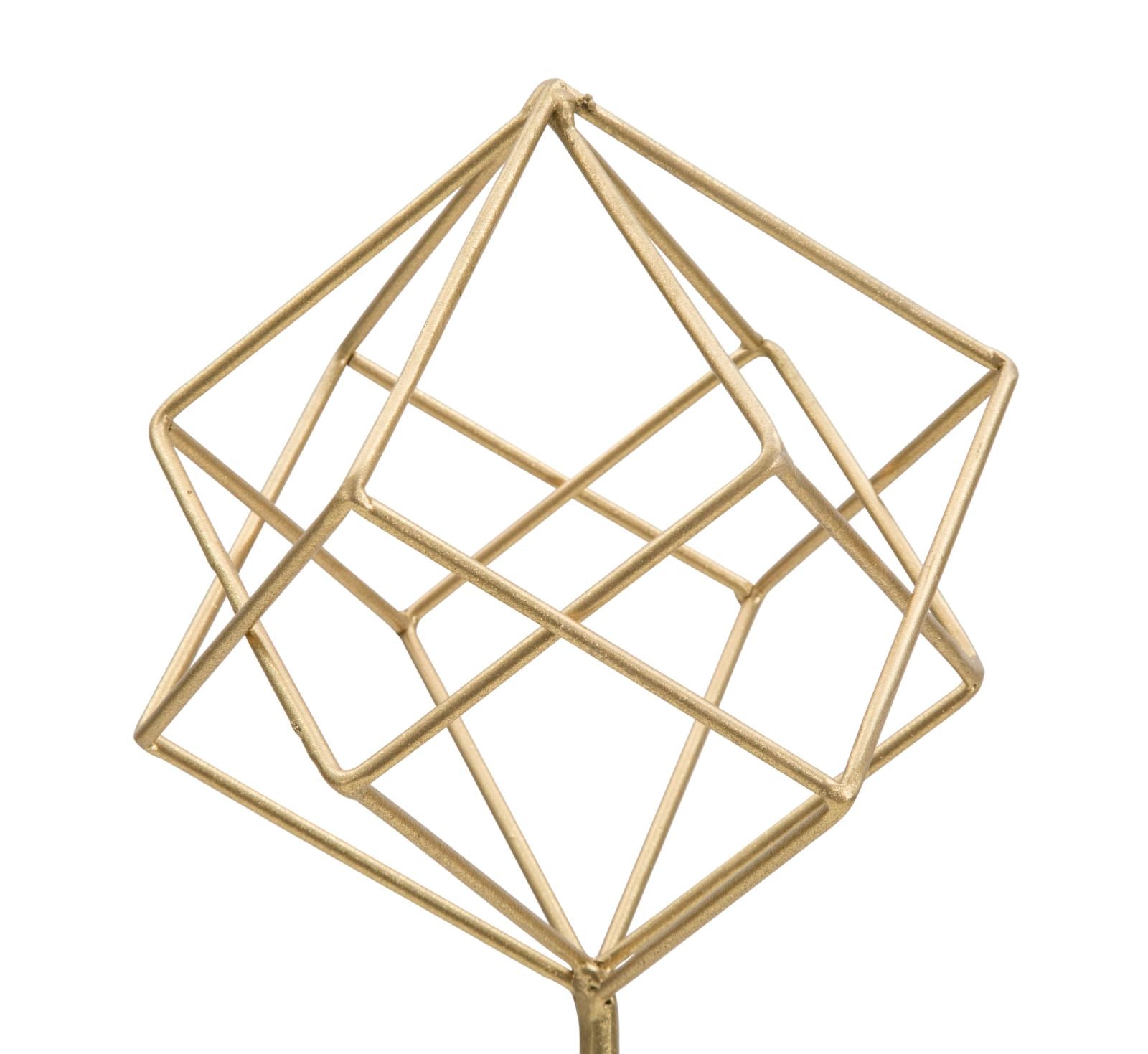 Escultura Elegante GLAM – Dourado e Branco