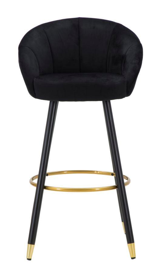Banco de Bar GLAM – Preto e Dourado