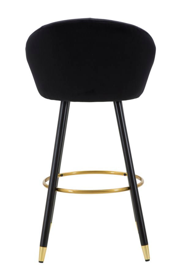 Banco de Bar GLAM – Preto e Dourado