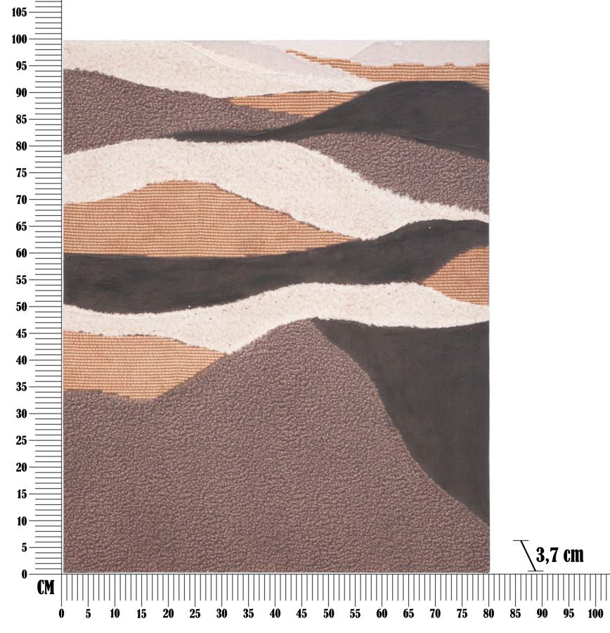 Pintura em Tela – Multicolor – Madeira