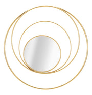 Espelho de Parede Redondo GLAM – Dourado