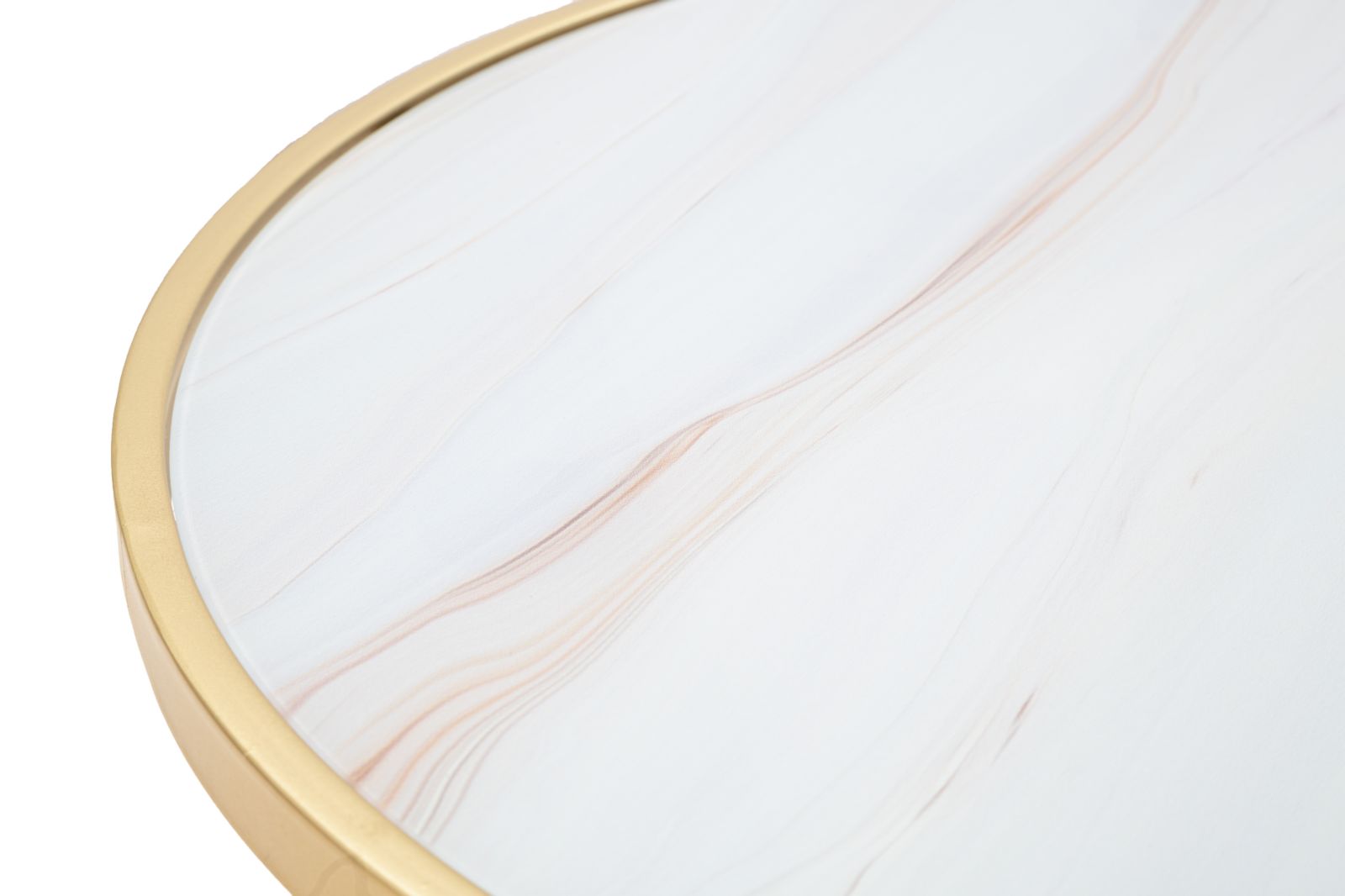Mesa Redonda Pequena GLAM – Dourado e Multicolor
