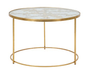 Mesa de Centro Redonda GLAM – Dourada