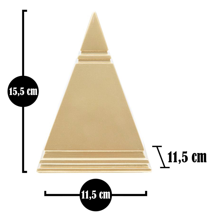 Decoração em Forma de Pirâmide GLAM – Dourado
