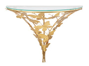 Mesa de Cabeceira Montada na Parede GLAM – Dourado