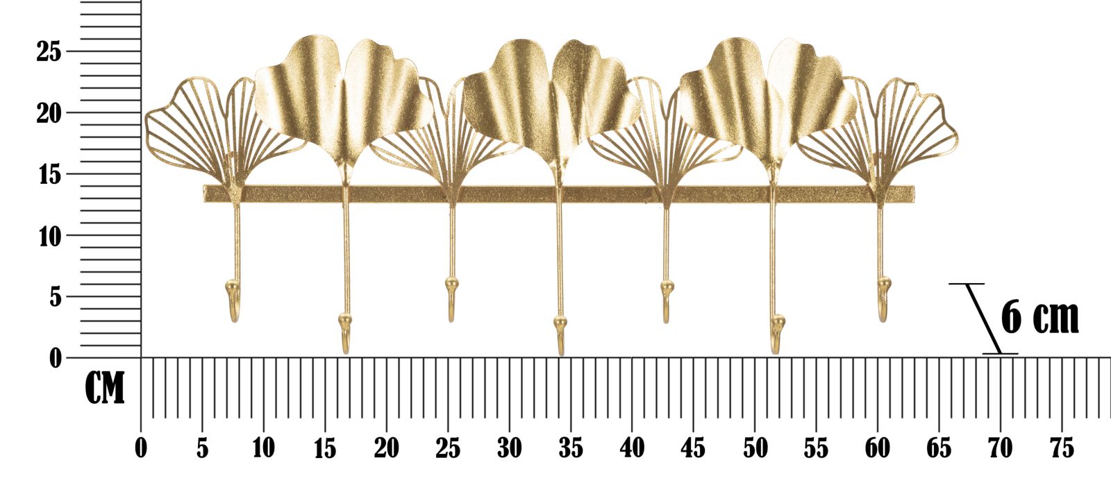 Cabide de Parede GLAM – Dourado