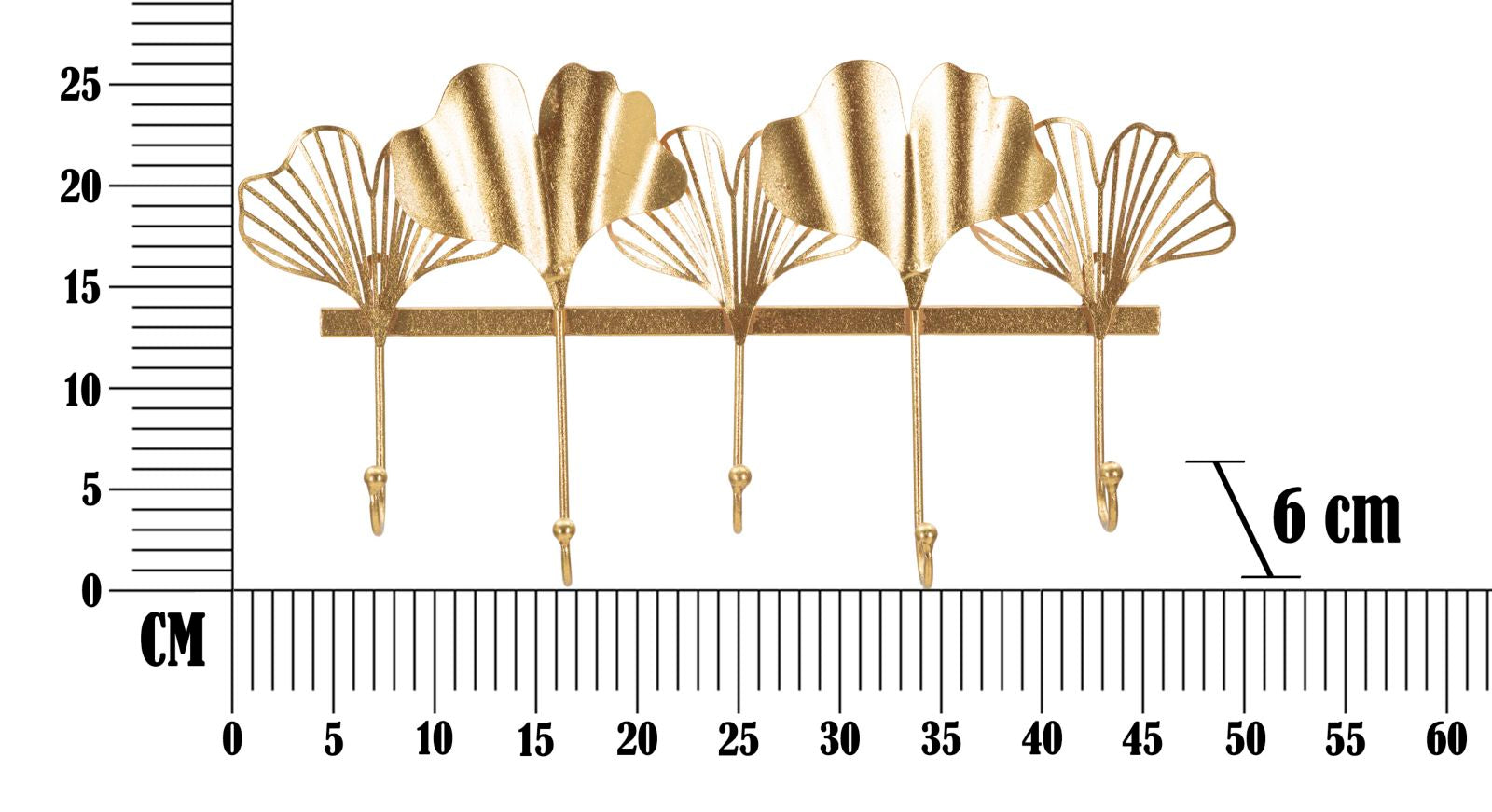 Cabide de Parede GLAM – Dourado