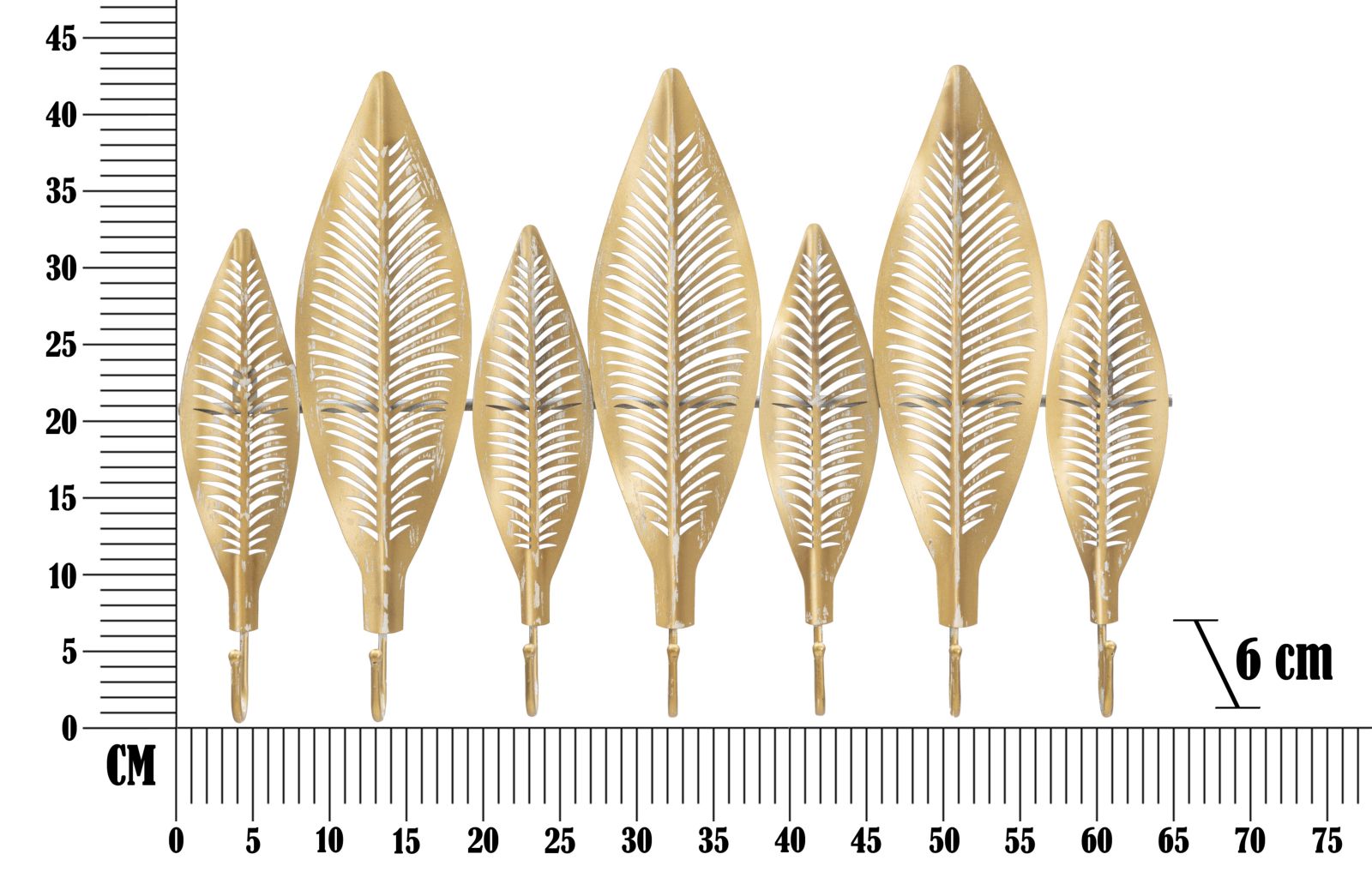 Cabide de Parede GLAM – Dourado
