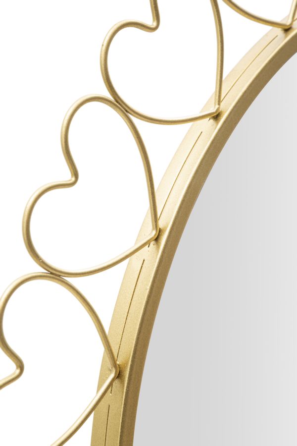 Espelho Redondo GLAM – Dourado
