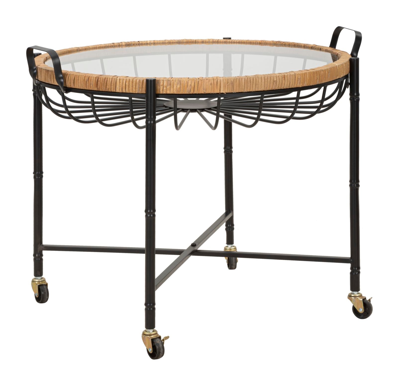 Mesa Baixa Redonda BOHO CHIC – Multicolor