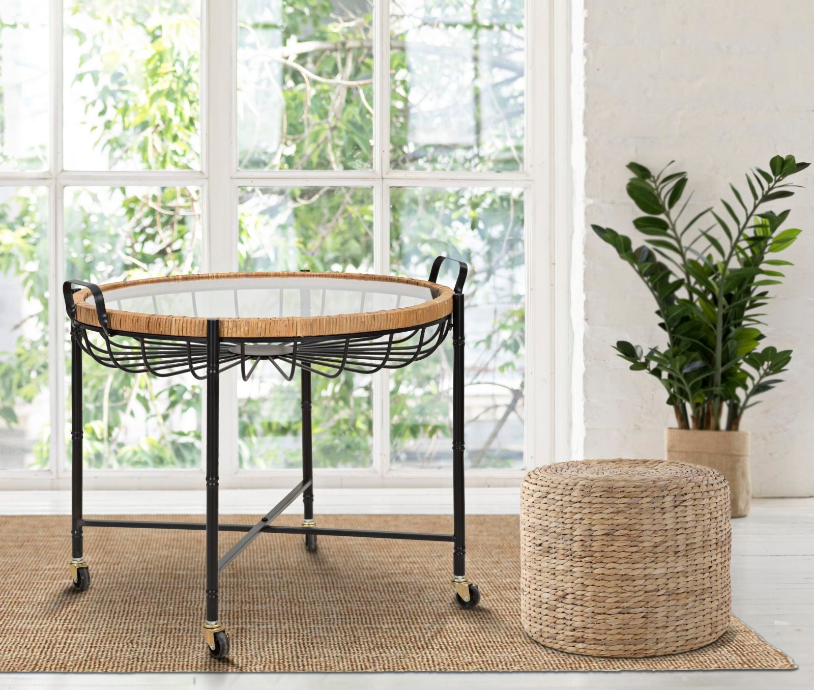 Mesa Baixa Redonda BOHO CHIC – Multicolor