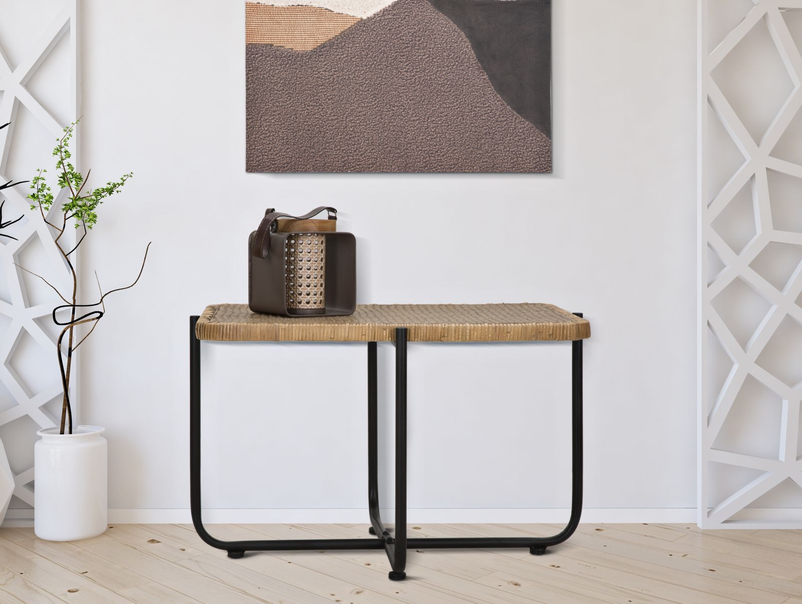 Mesa de Centro Retangular BOHO CHIC – Multicolor