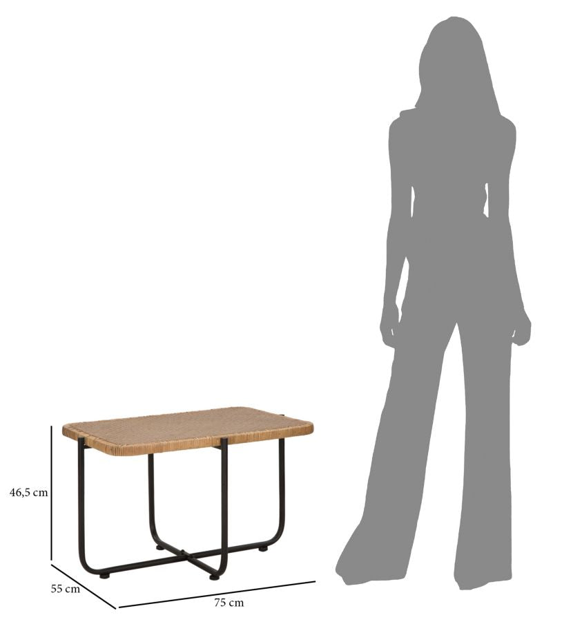 Mesa de Centro Retangular BOHO CHIC – Multicolor