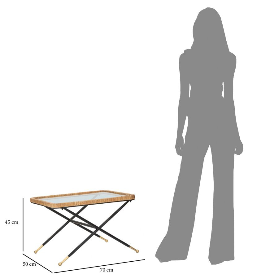 Mesa de Centro Retangular BOHO CHIC – Multicolor