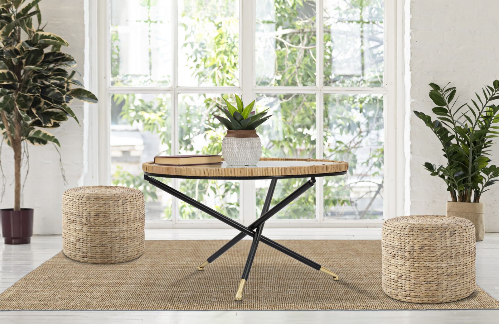 Mesa de Centro Redonda BOHO CHIC – Multicolor