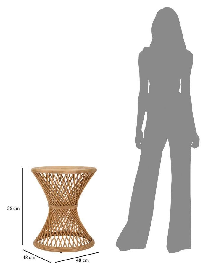Mesa Redonda Baixa BOHO CHIC – Natural